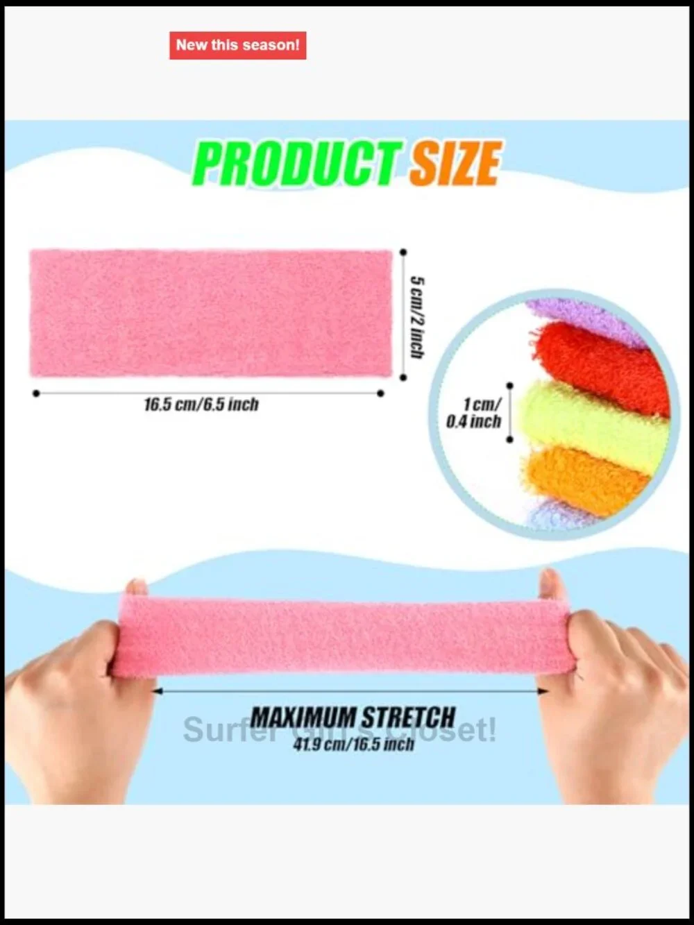 240 Pack Neon Sweatbands Bulk Headbands Sports Stretchy Moisture Wicking Non